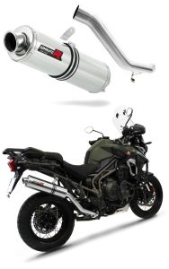 Dominator exhaust for Triumph Tiger 1200 Explorer 2016–2017 stainless steel
