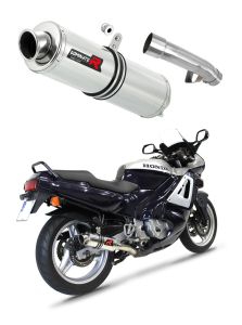 Dominator exhaust CBR 600F, aftermarket motorcycle exhaust, stainless steel exhaust Honda CBR 600, lightweight and sporty exhaust