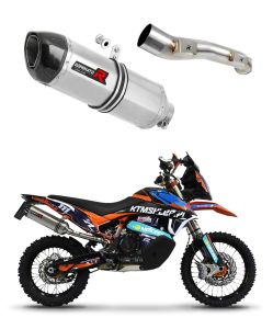 Dominator Exhaust KTM 890 Adventure 2021 - 2022, Dominator exhaust KTM, aftermarket motorcycle exhaust, stainless steel exhaust KTM 890, lightweight and sporty exhaust