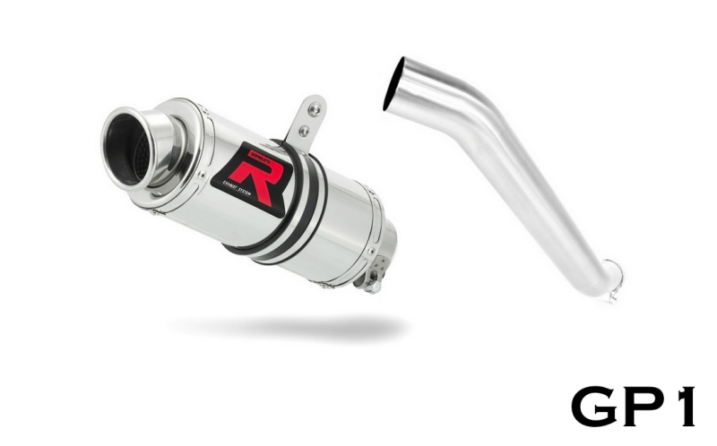 KLE 500 Exhaust ROUND Dominator Racing silencer muffler 